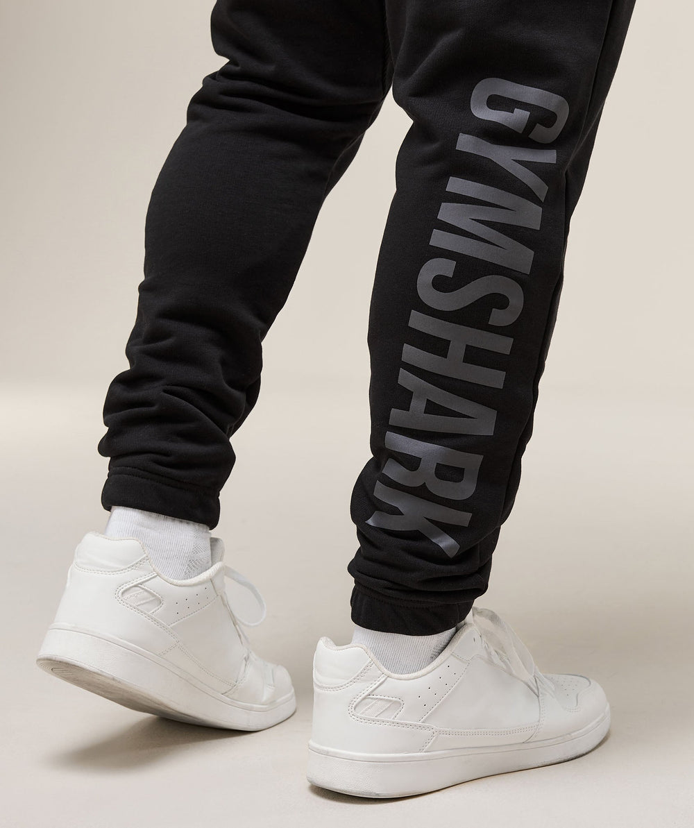 Power Wordmark Joggers - Black