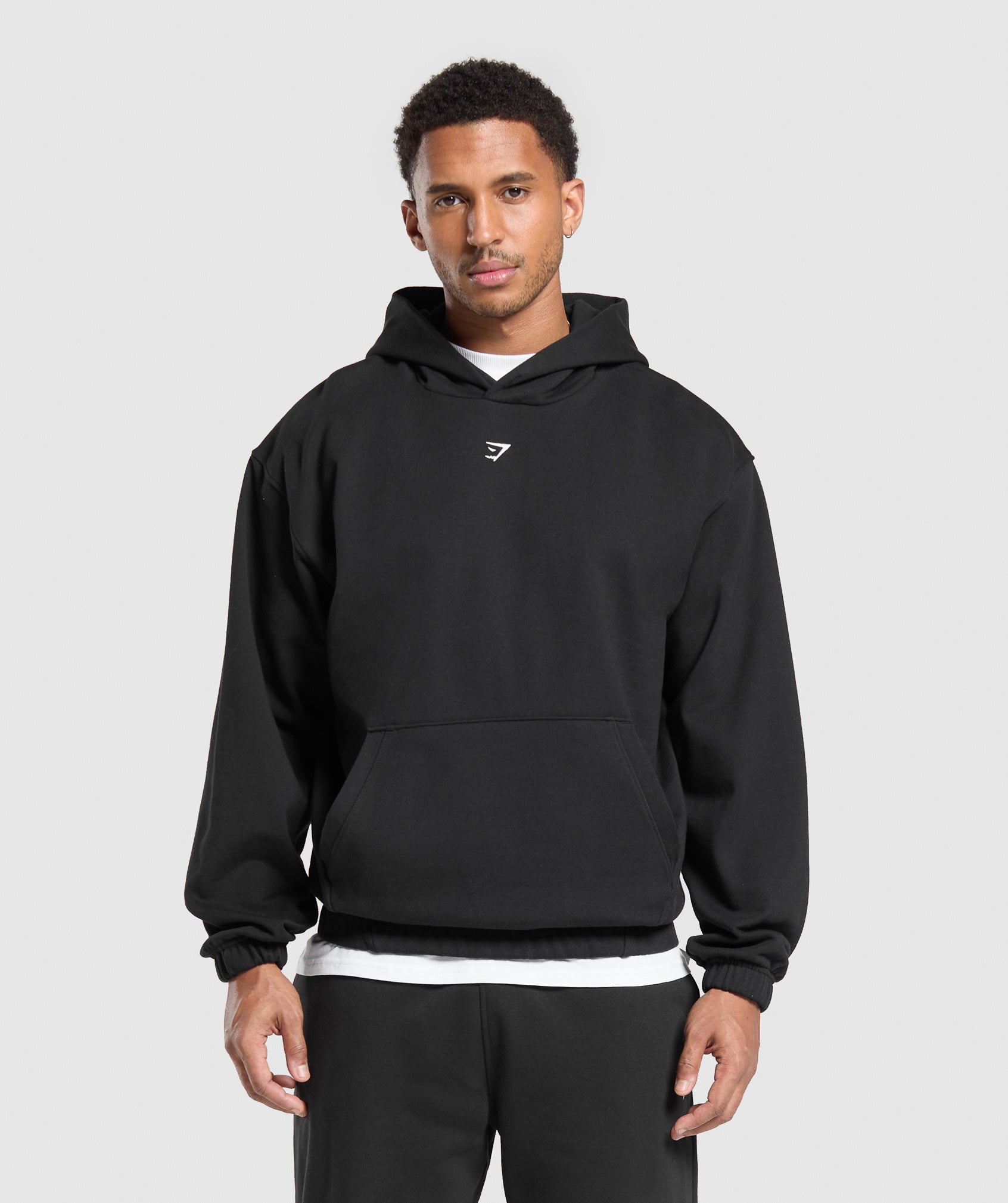 Rest Day Essentials Boxy Hoodie - Black