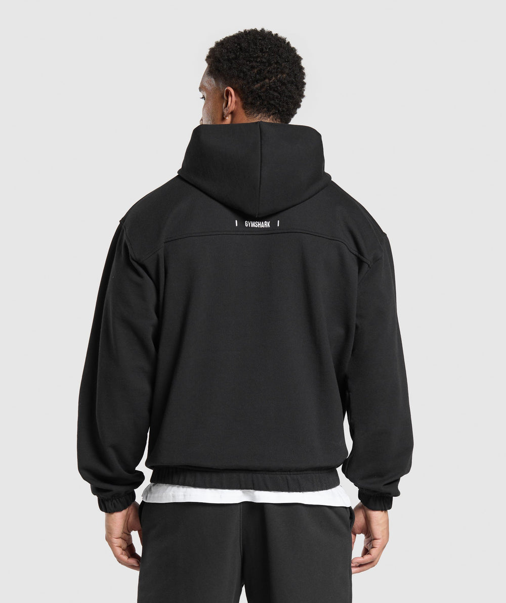 Rest Day Essentials Boxy Hoodie - Black