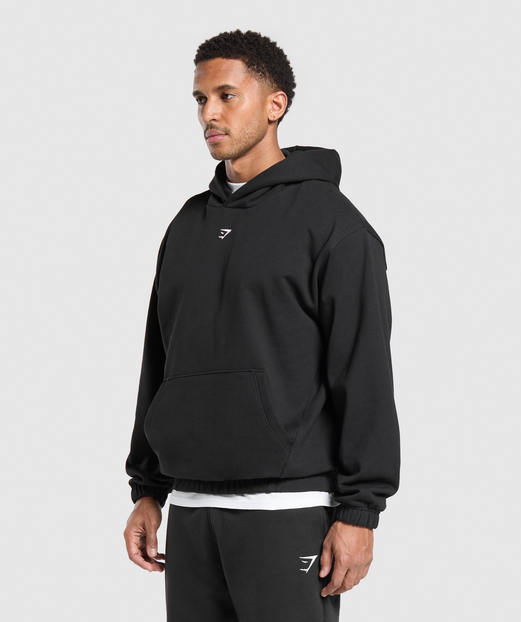 Rest Day Essentials Boxy Hoodie - Black