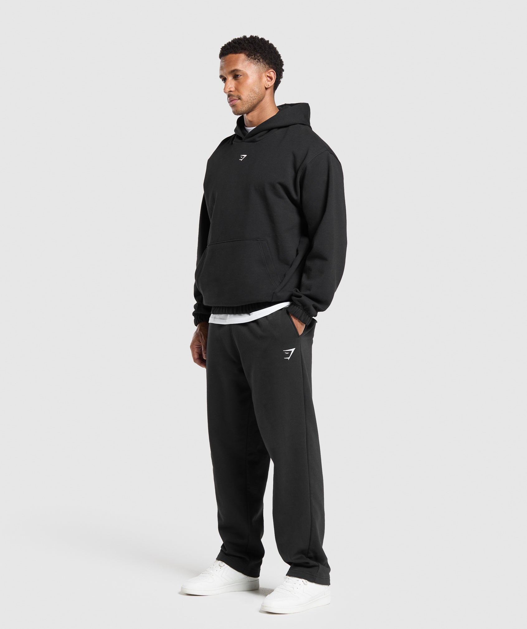 Rest Day Essentials Boxy Hoodie - Black