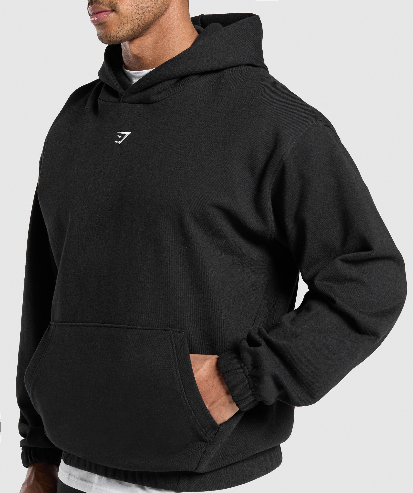Rest Day Essentials Boxy Hoodie - Black
