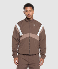 Retro Track Jacket - Walnut Brown/Mocha Mauve/Soft White