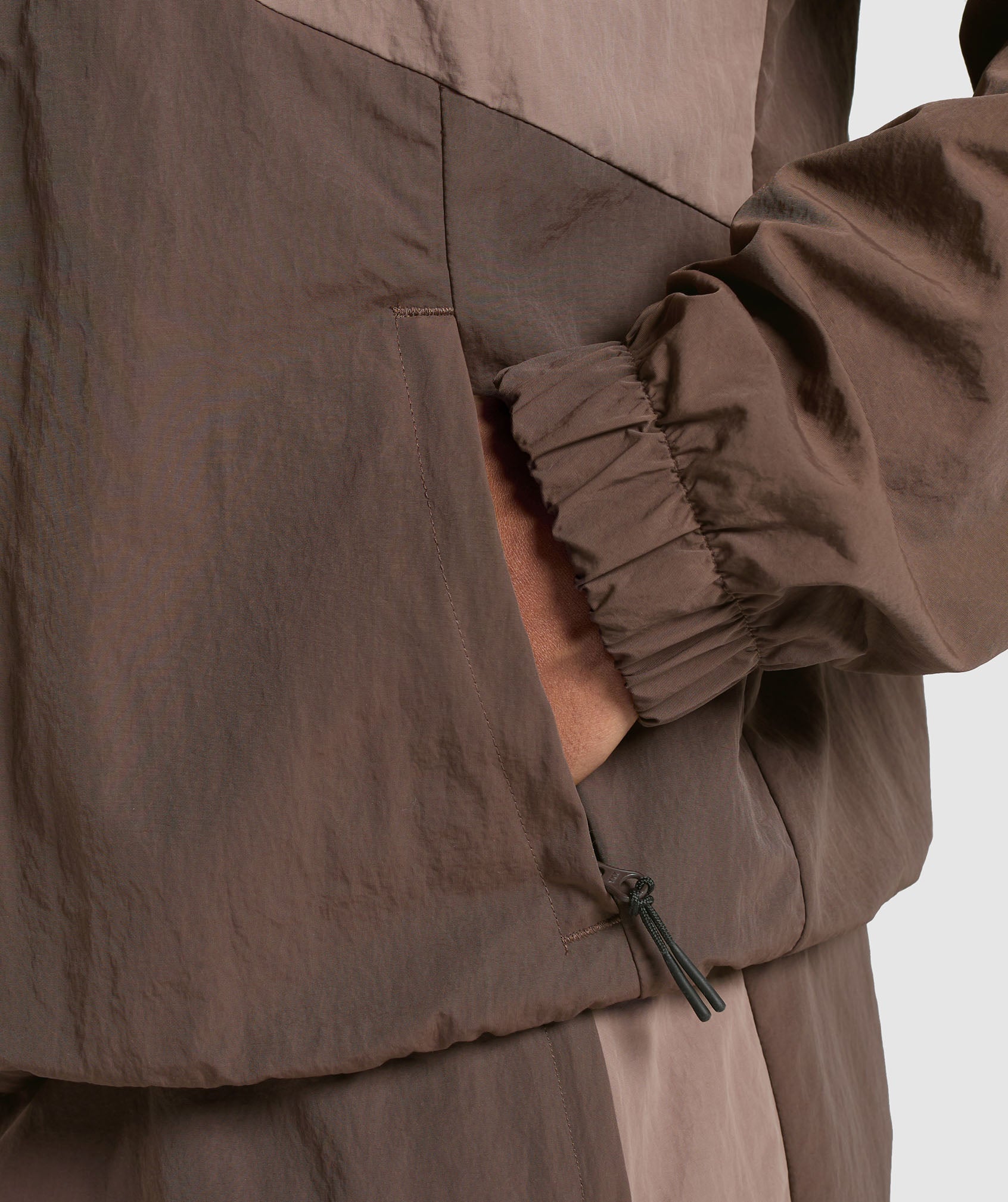 Retro Track Jacket - Walnut Brown/Mocha Mauve/Soft White