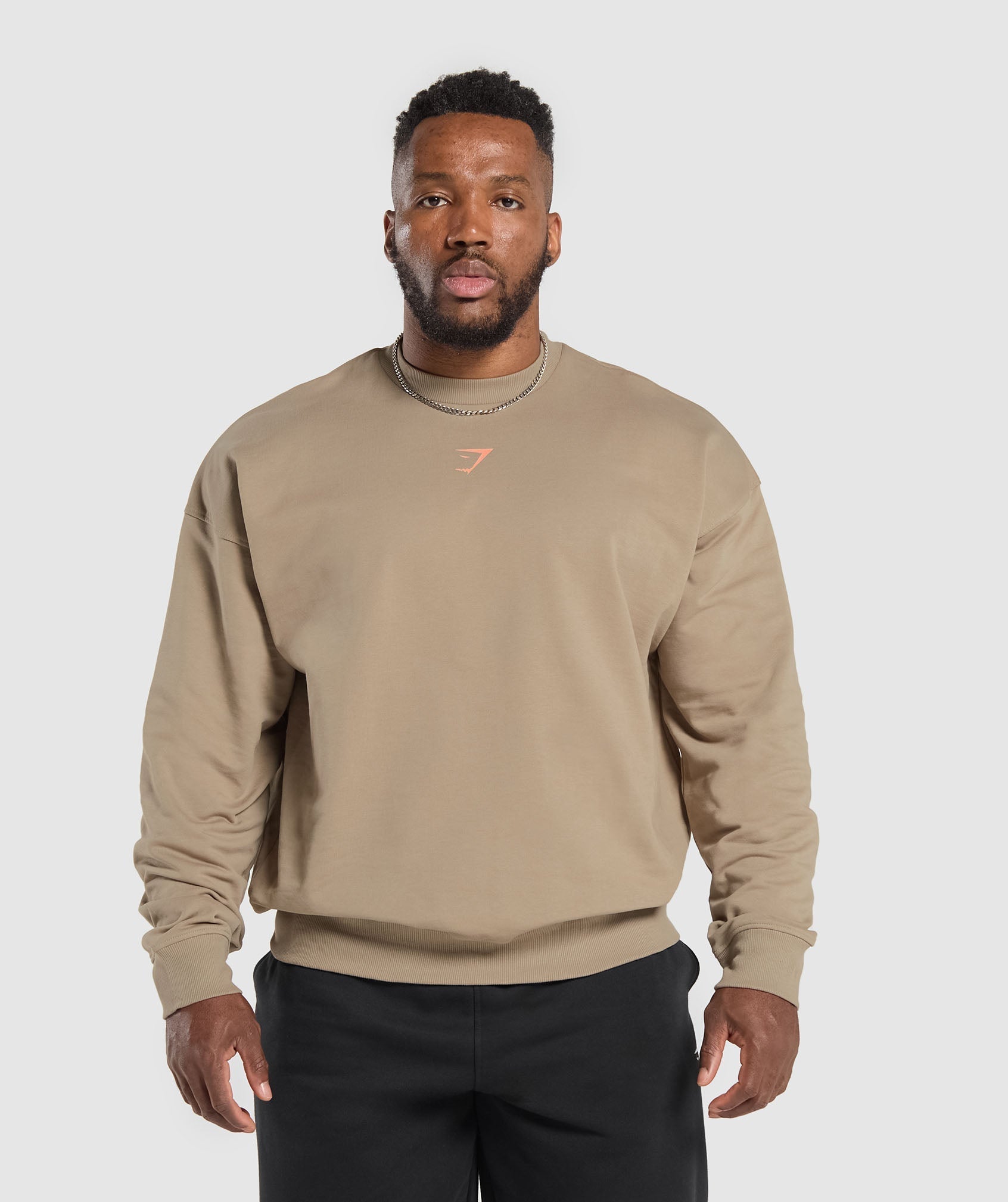 Trophy Graphic Crew - Cement Brown