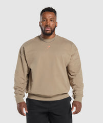 Trophy Graphic Crew - Cement Brown