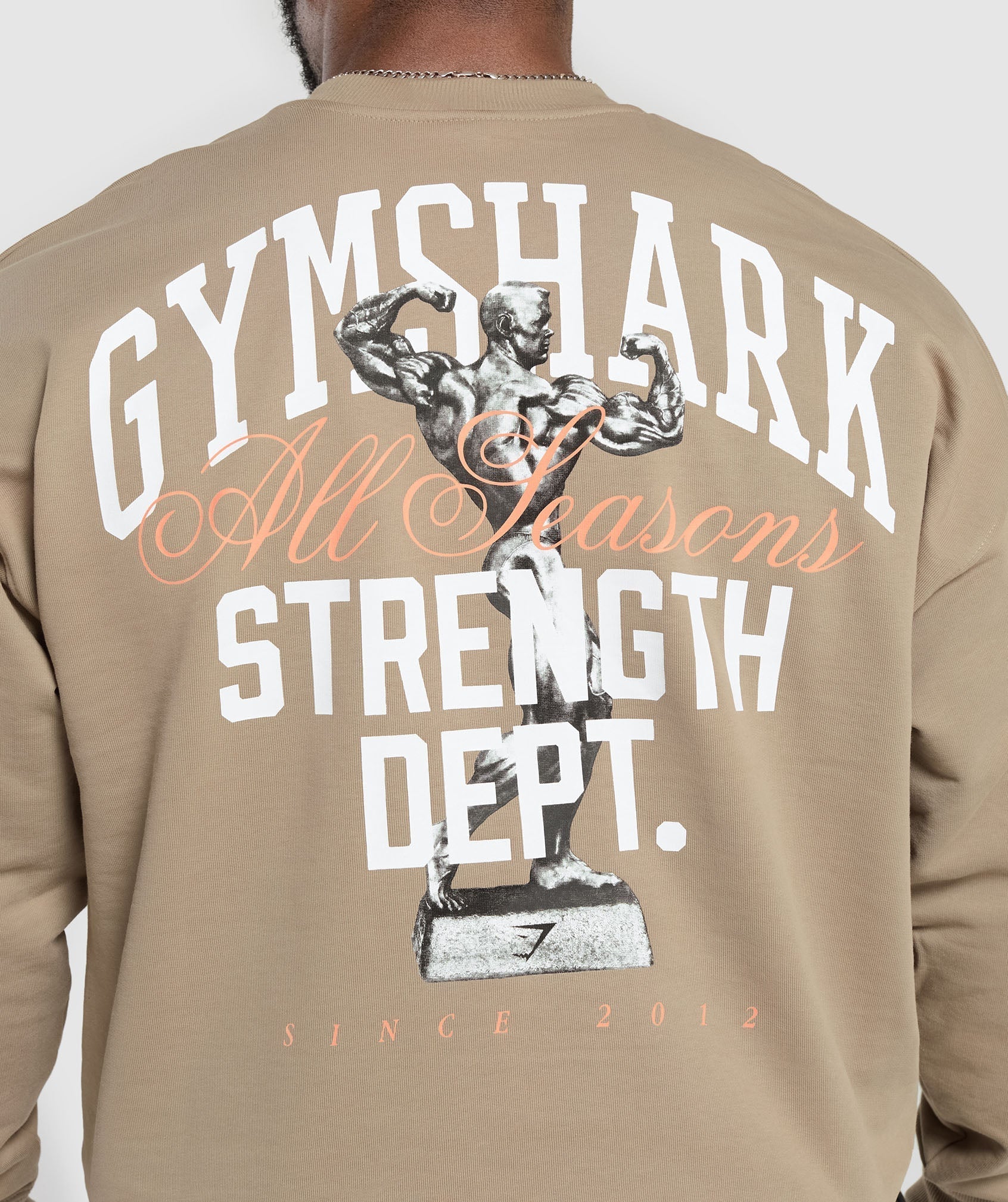 Trophy Graphic Crew - Cement Brown