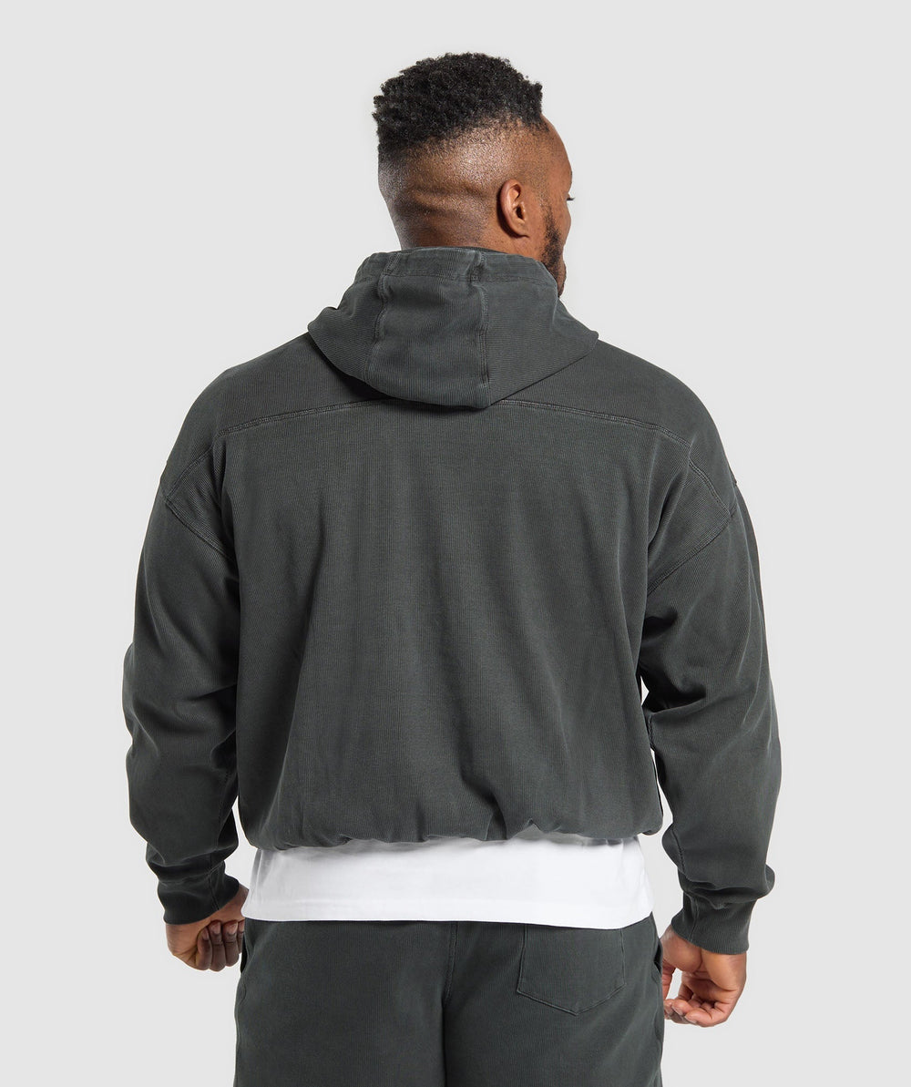 Heavyweight Rib Hoodie - Asphalt Grey