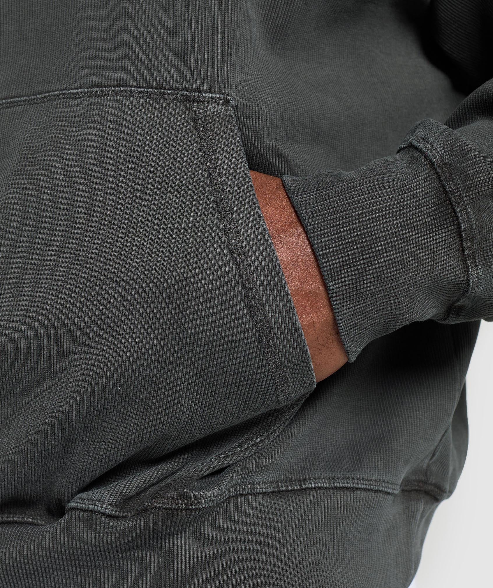 Heavyweight Rib Hoodie - Asphalt Grey