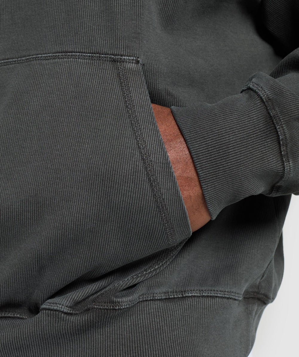 Heavyweight Rib Hoodie - Asphalt Grey