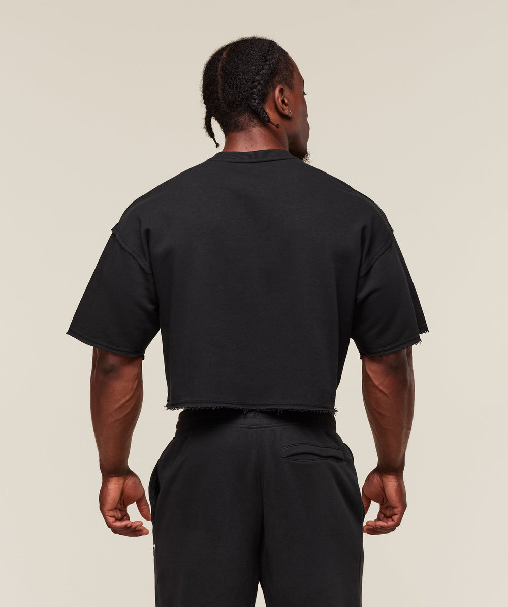 Legacy Cropped Short Sleeve Crew - Black