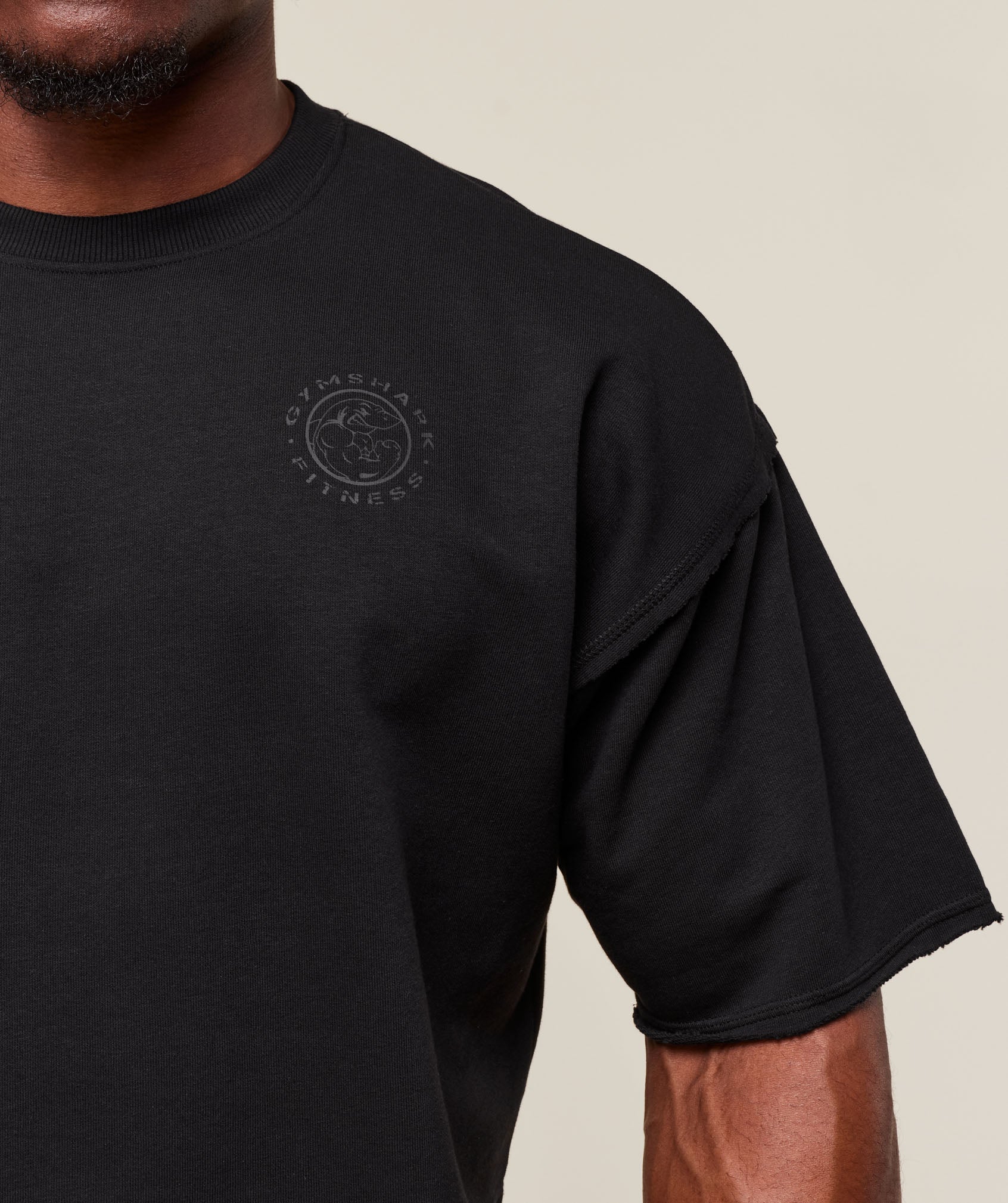 Legacy Cropped Short Sleeve Crew - Black