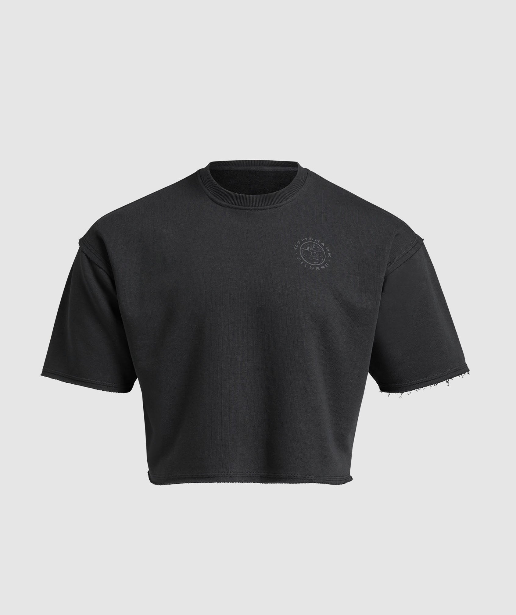 Legacy Cropped Short Sleeve Crew - Black