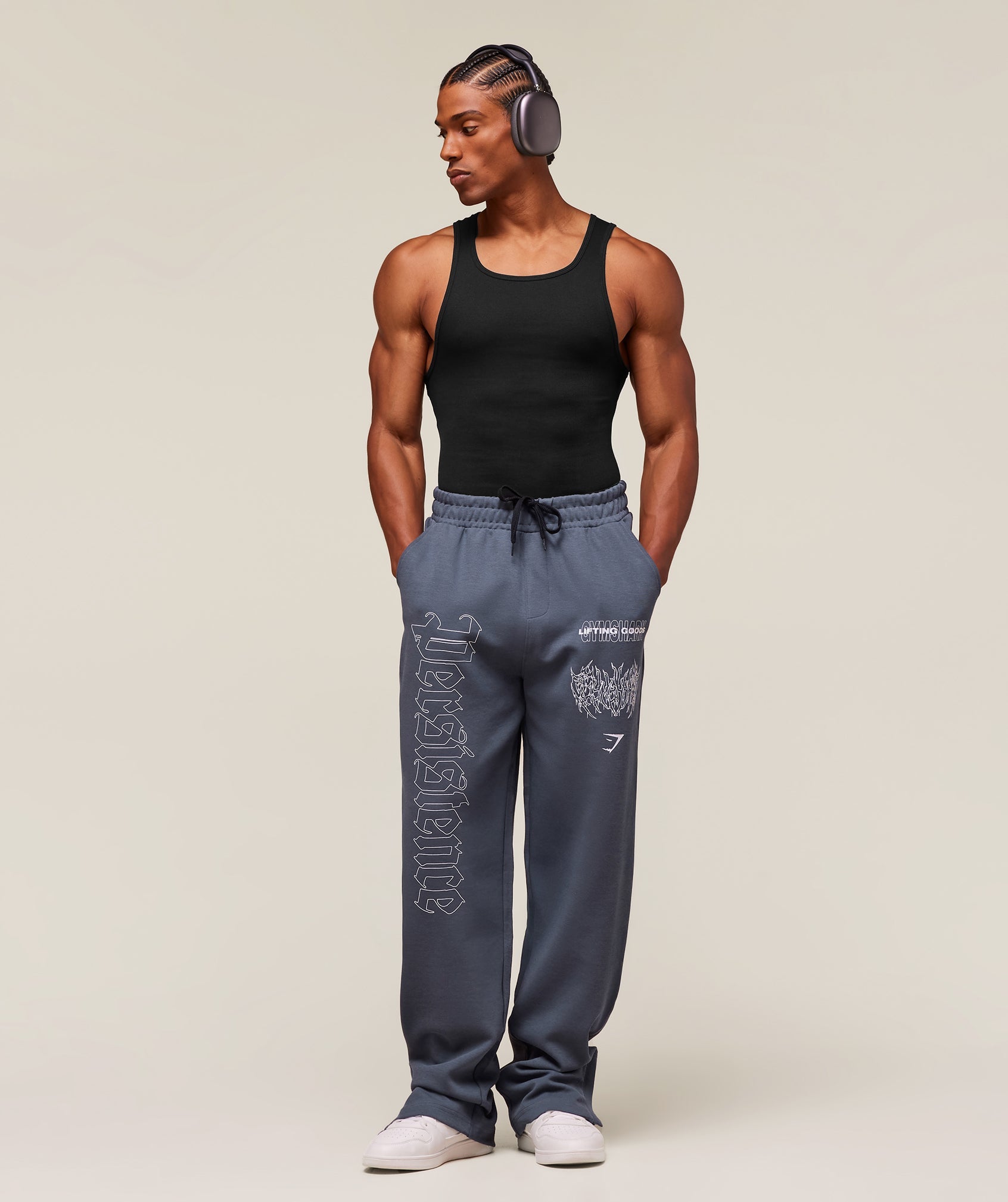 Carlos Belcast x Rest Day Track Pants - Titanium Blue