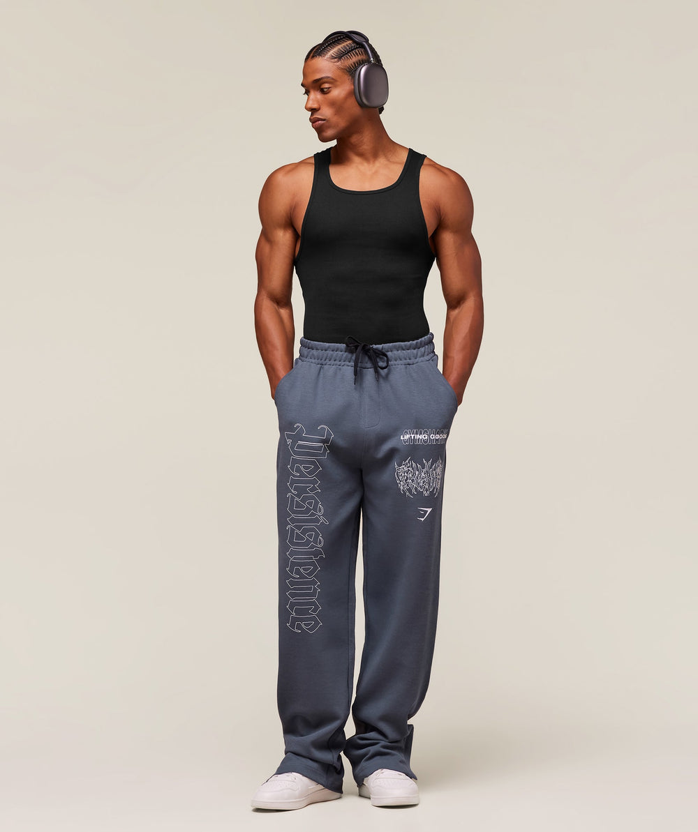 Carlos Belcast x Rest Day Track Pants - Titanium Blue