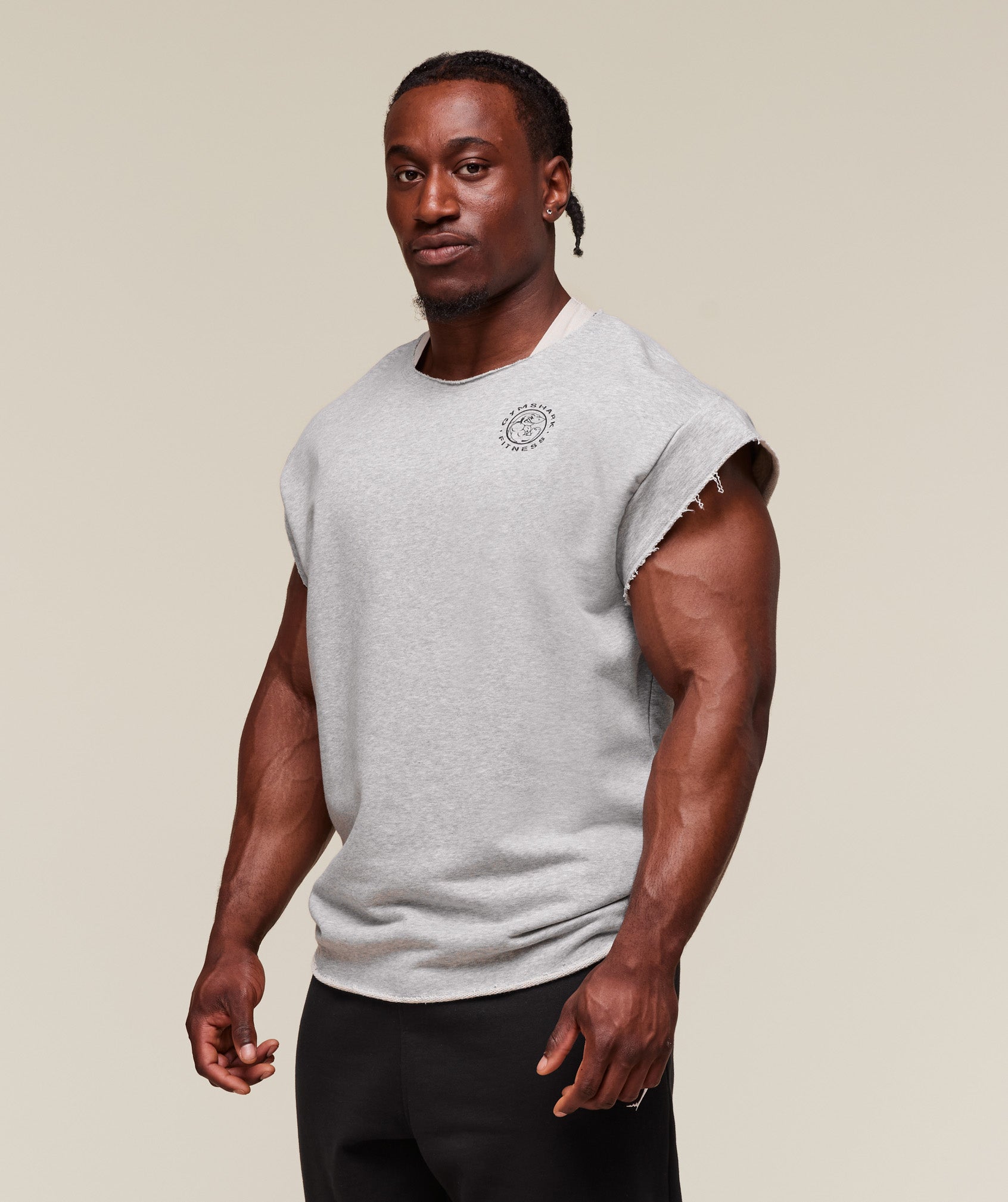 Legacy Cap Sleeve Rag Top - Light Grey Core Marl