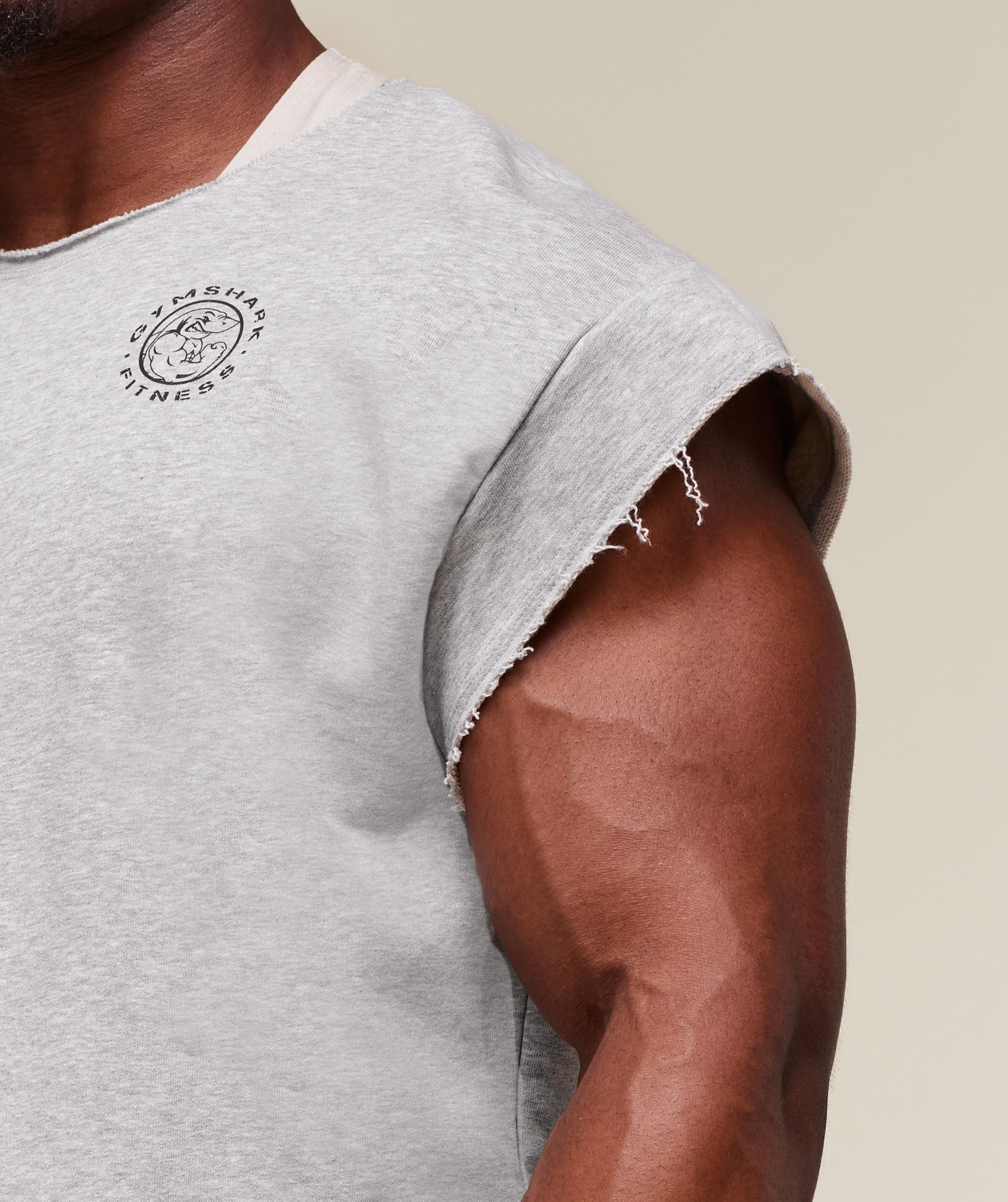 Legacy Cap Sleeve Rag Top - Light Grey Core Marl