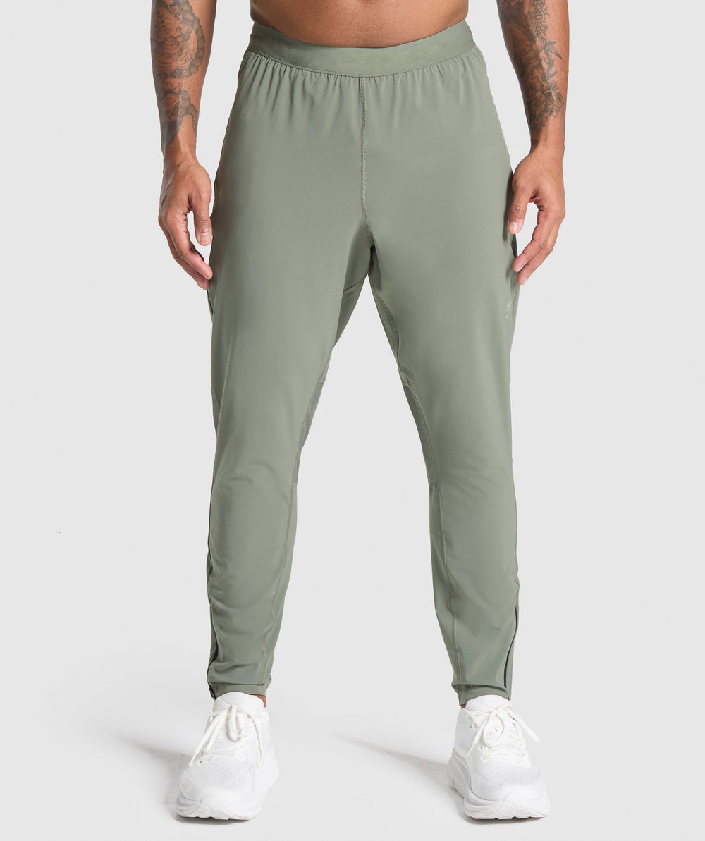 Running Performance Joggers - Unit Green