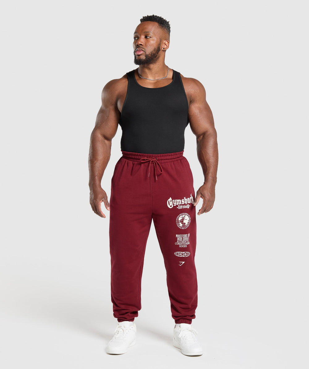 Global Lifting Oversized Joggers - Sets Red