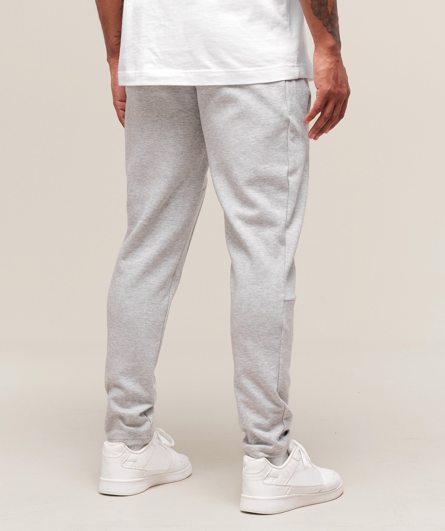 Interlock Tech Joggers - Light Grey Core Marl