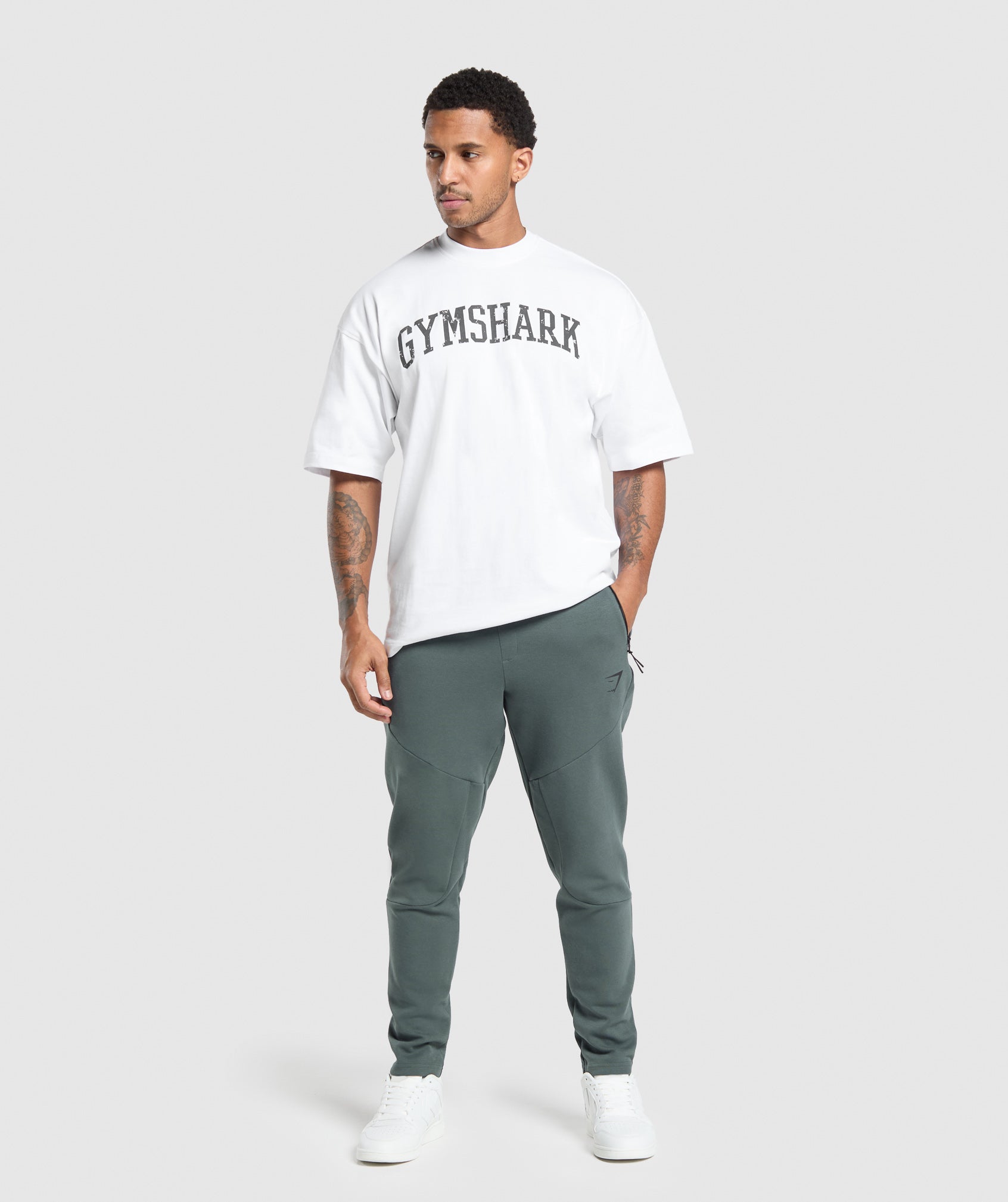 Interlock Tech Joggers - Slate Teal