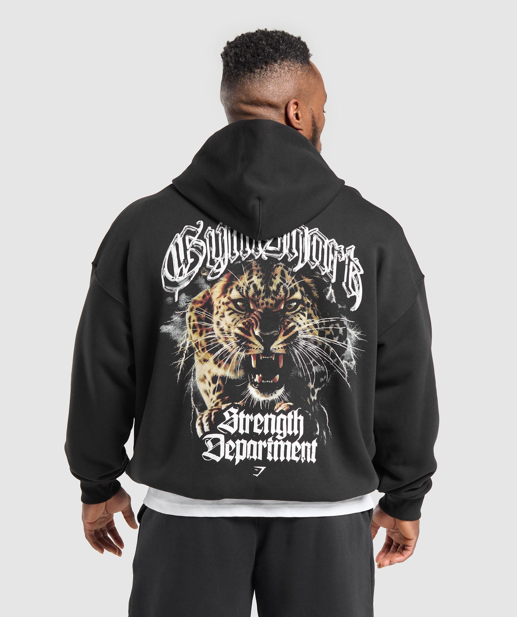 Strength Department Animal Oversized Hoodie - Black