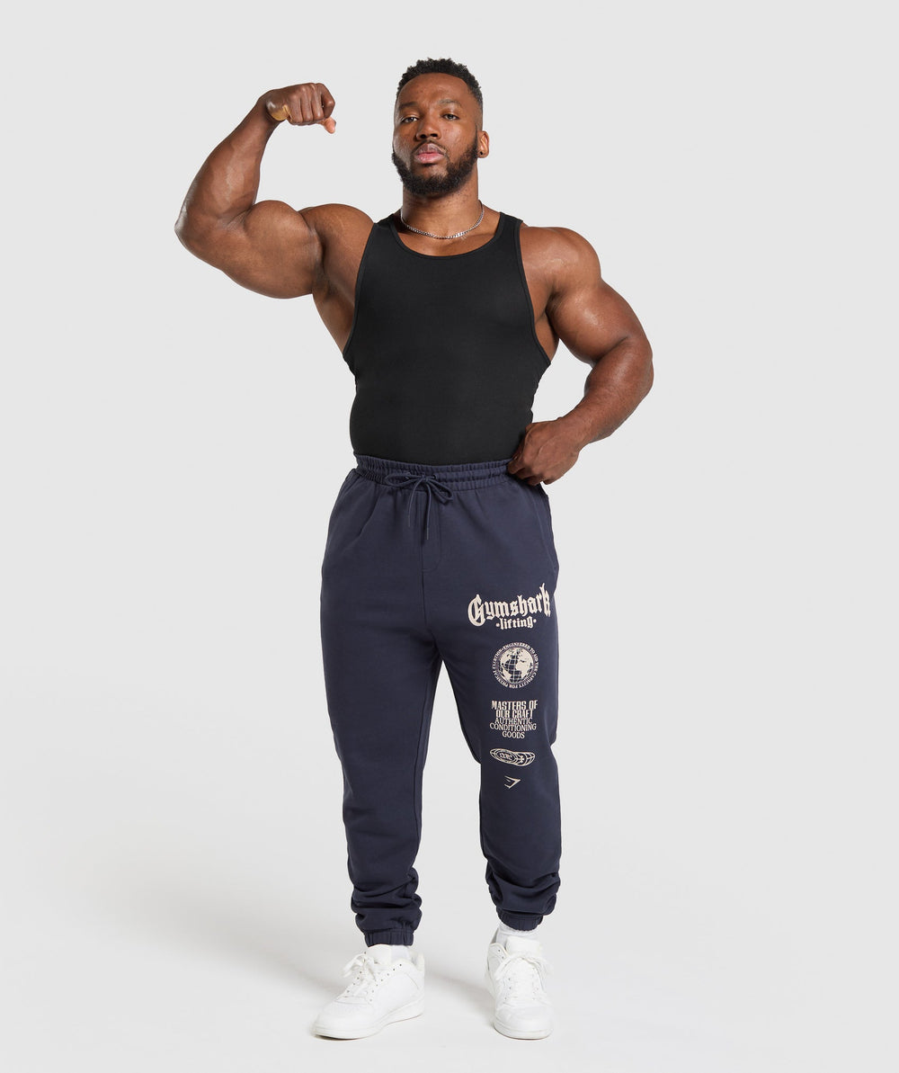 Global Lifting Oversized Joggers - Heavy Blue
