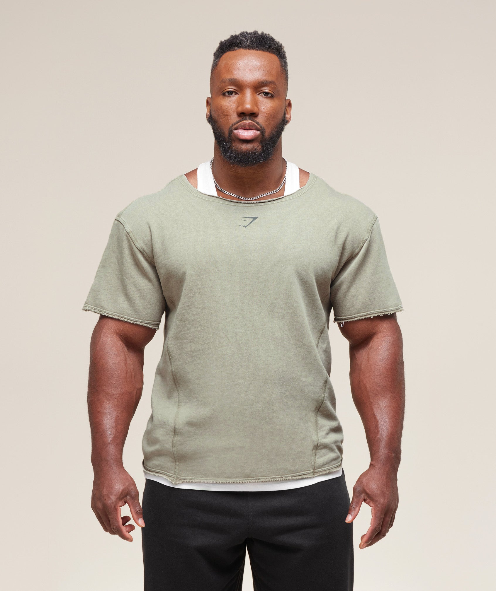 Heritage Washed Rag Top - Stone Grey