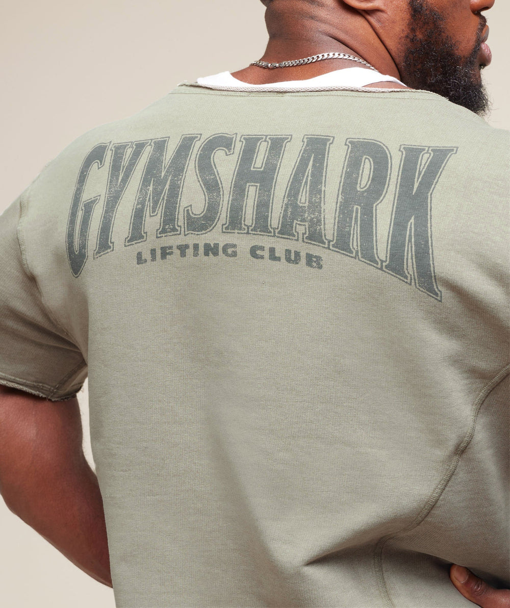 Heritage Washed Rag Top - Stone Grey