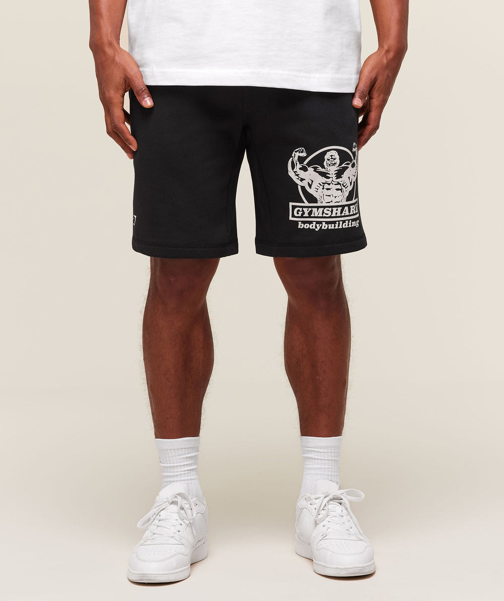 Double Bicep 9" Shorts - Black