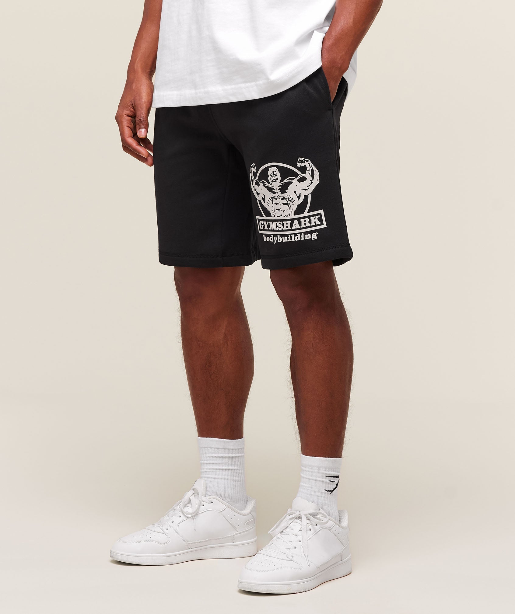 Double Bicep 9" Shorts - Black