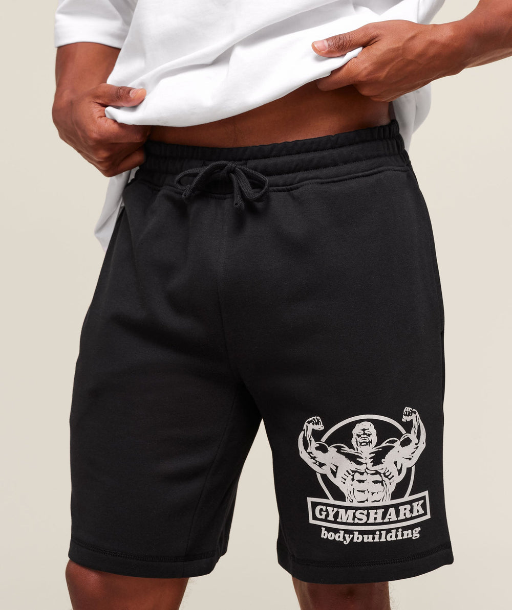 Double Bicep 9" Shorts - Black