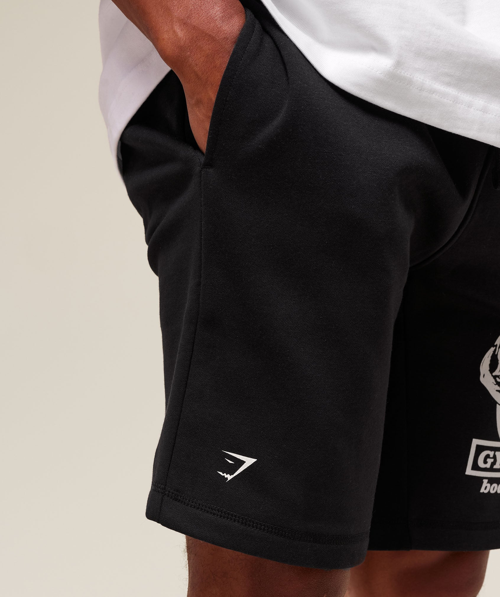 Double Bicep 9" Shorts - Black