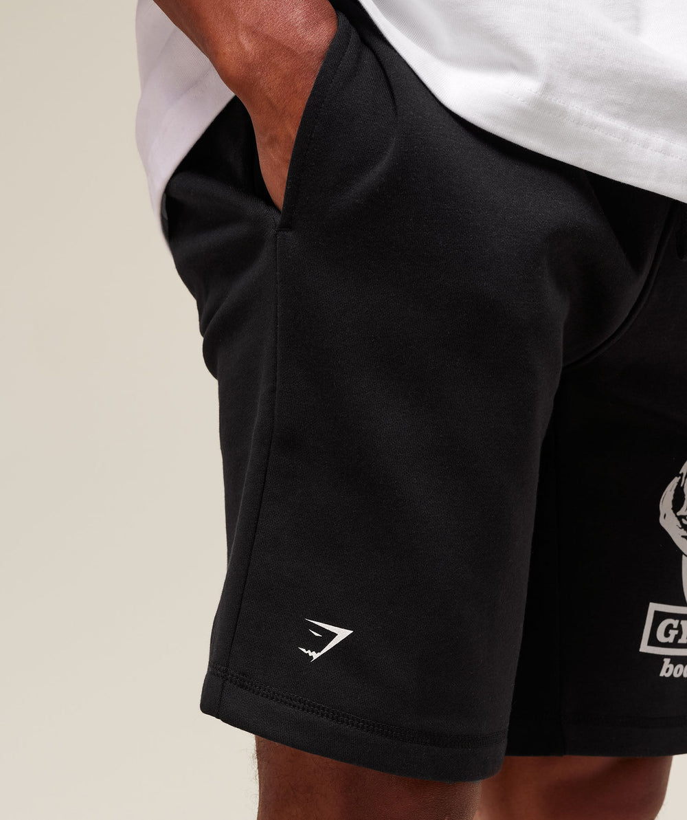 Double Bicep 9" Shorts - Black