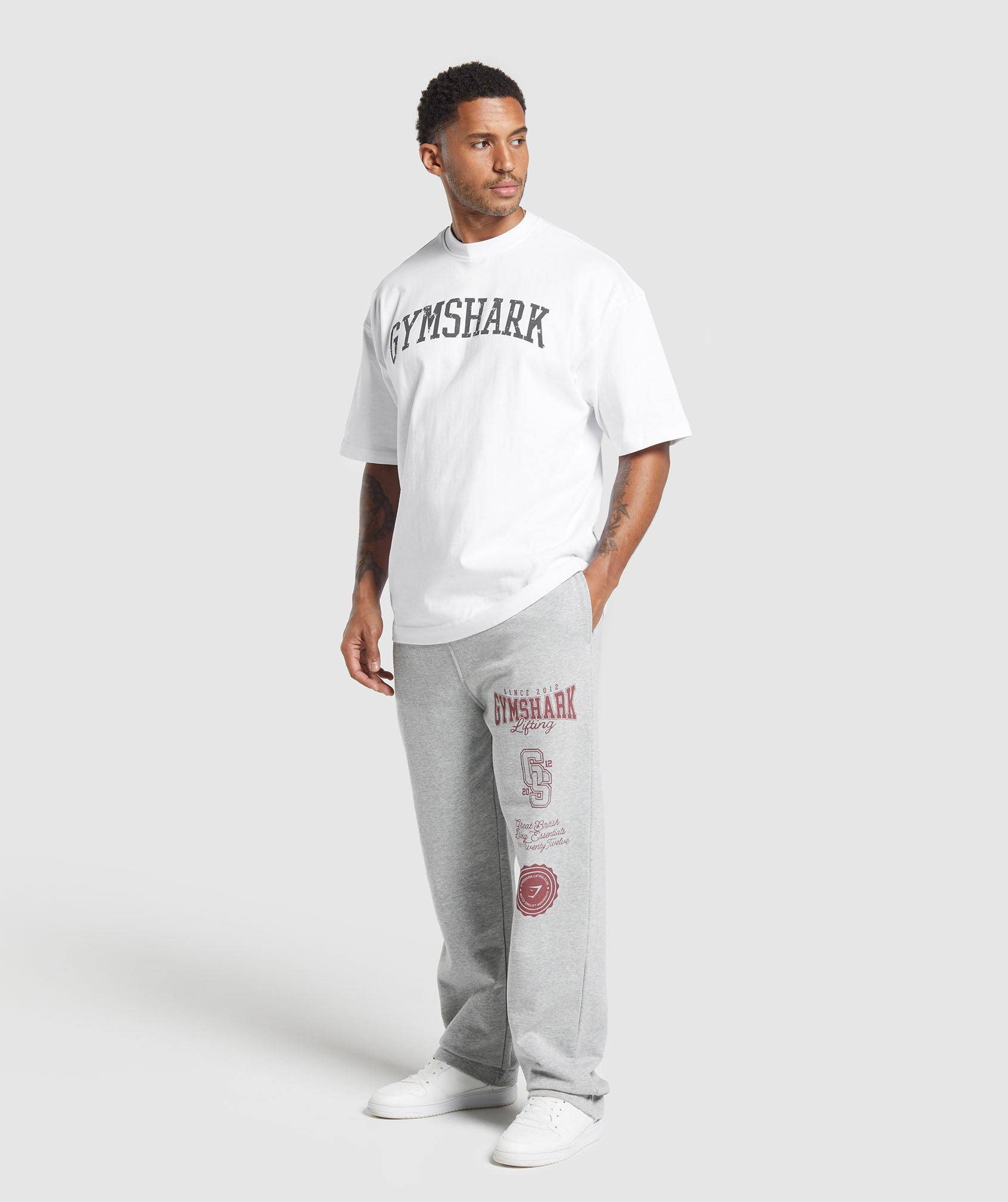 Lifting Essentials Straight Leg Pant - Light Grey Core Marl