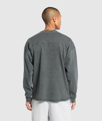 Heavyweight Rib Crew - Asphalt Grey