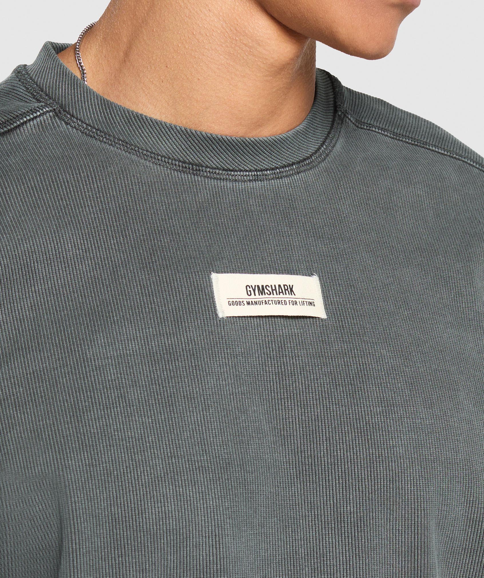 Heavyweight Rib Crew - Asphalt Grey