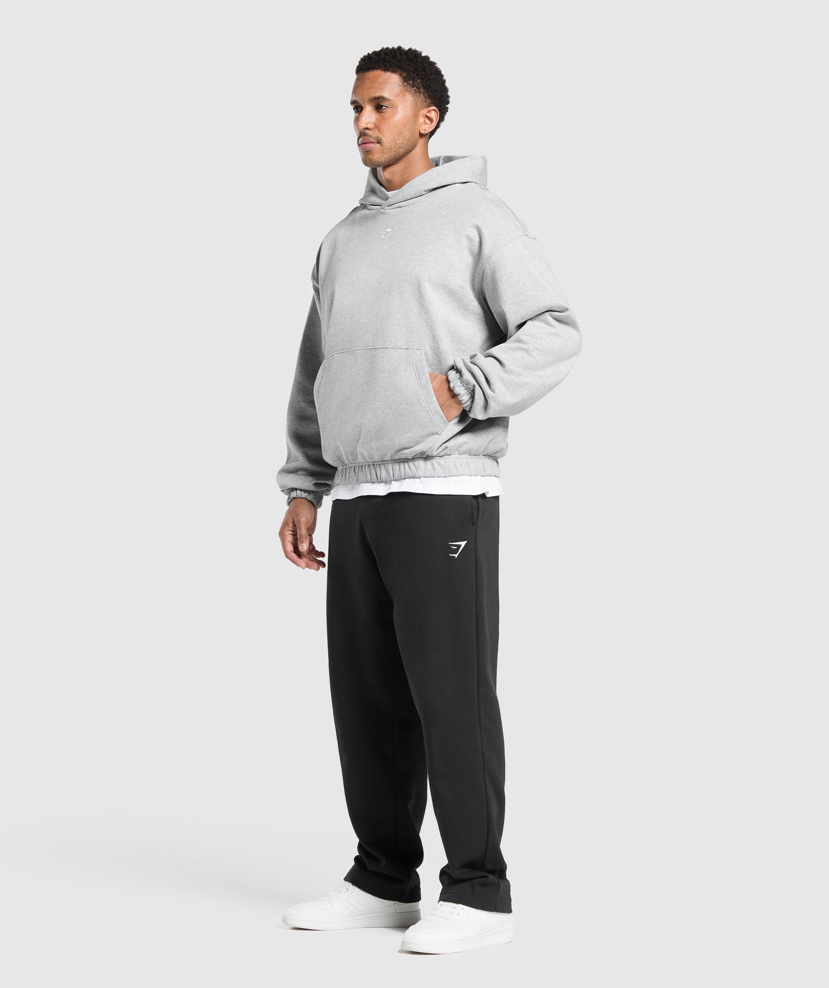 Rest Day Essentials Hoodie - Light Grey Core Marl