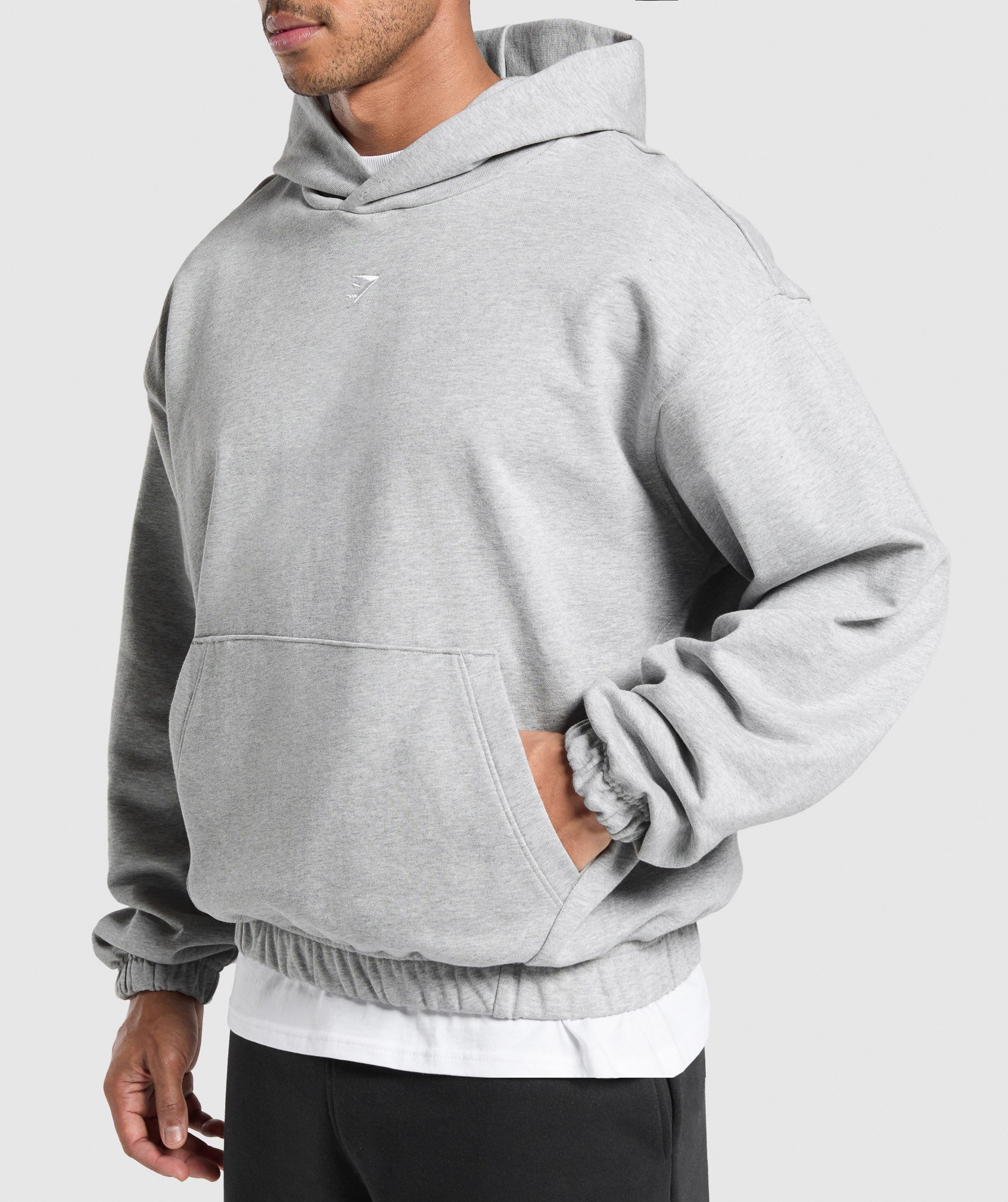 Rest Day Essentials Hoodie - Light Grey Core Marl