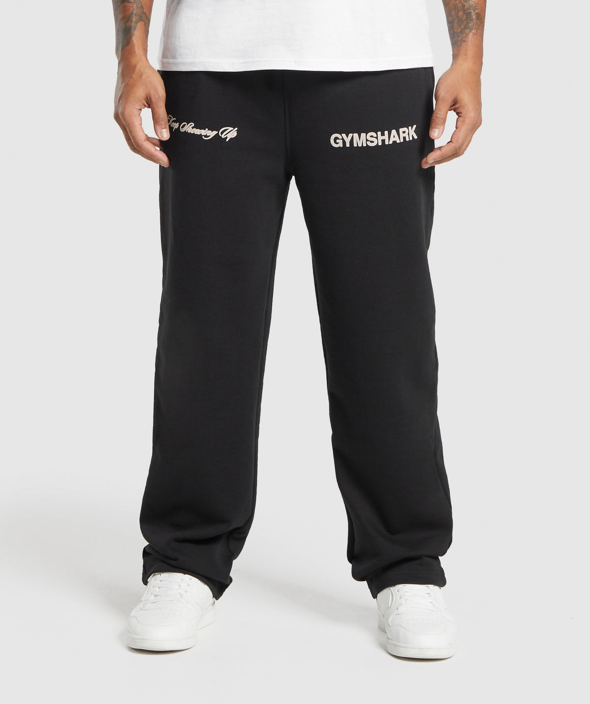 EST 2012 Straight Leg Joggers - Black