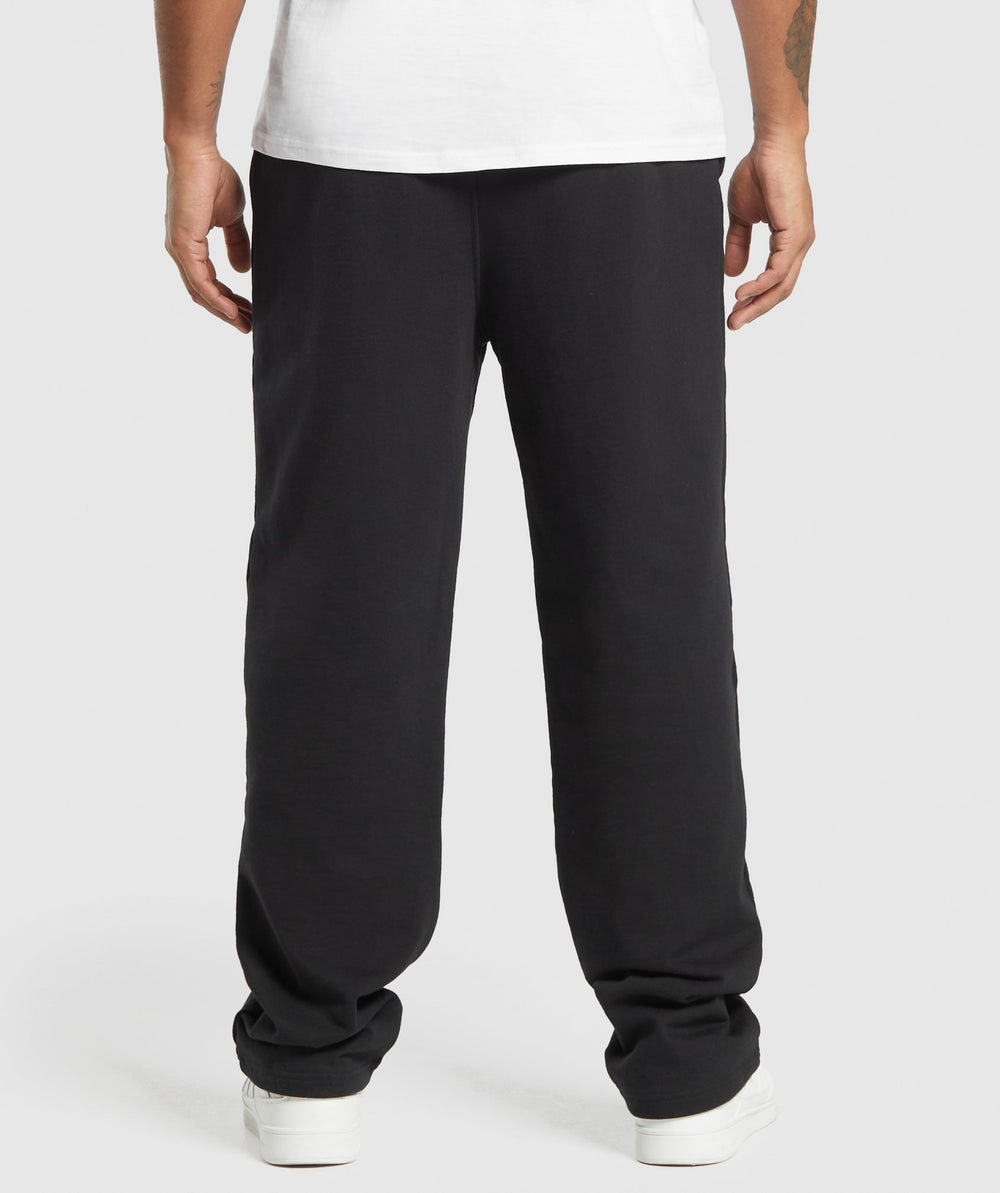 EST 2012 Straight Leg Joggers - Black