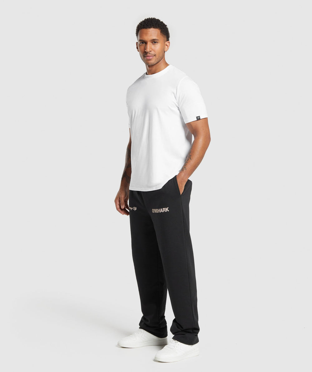 EST 2012 Straight Leg Joggers - Black
