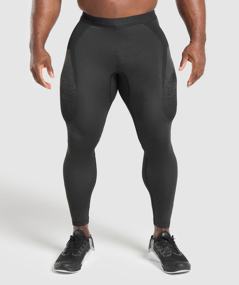 Shadow Seamless Tights - Black