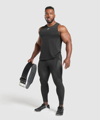 Shadow Seamless Tights - Black