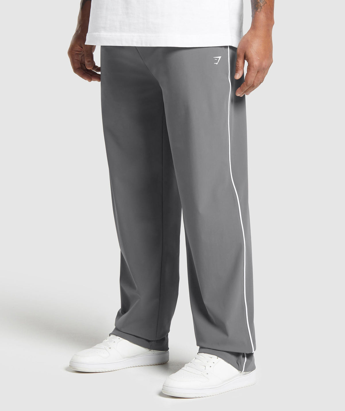 Contrast Straight Leg Pant - Pitch Grey