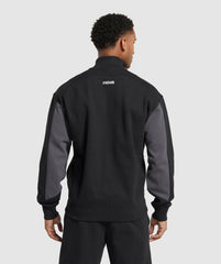 Pique Track Jacket - Black/Onyx Grey