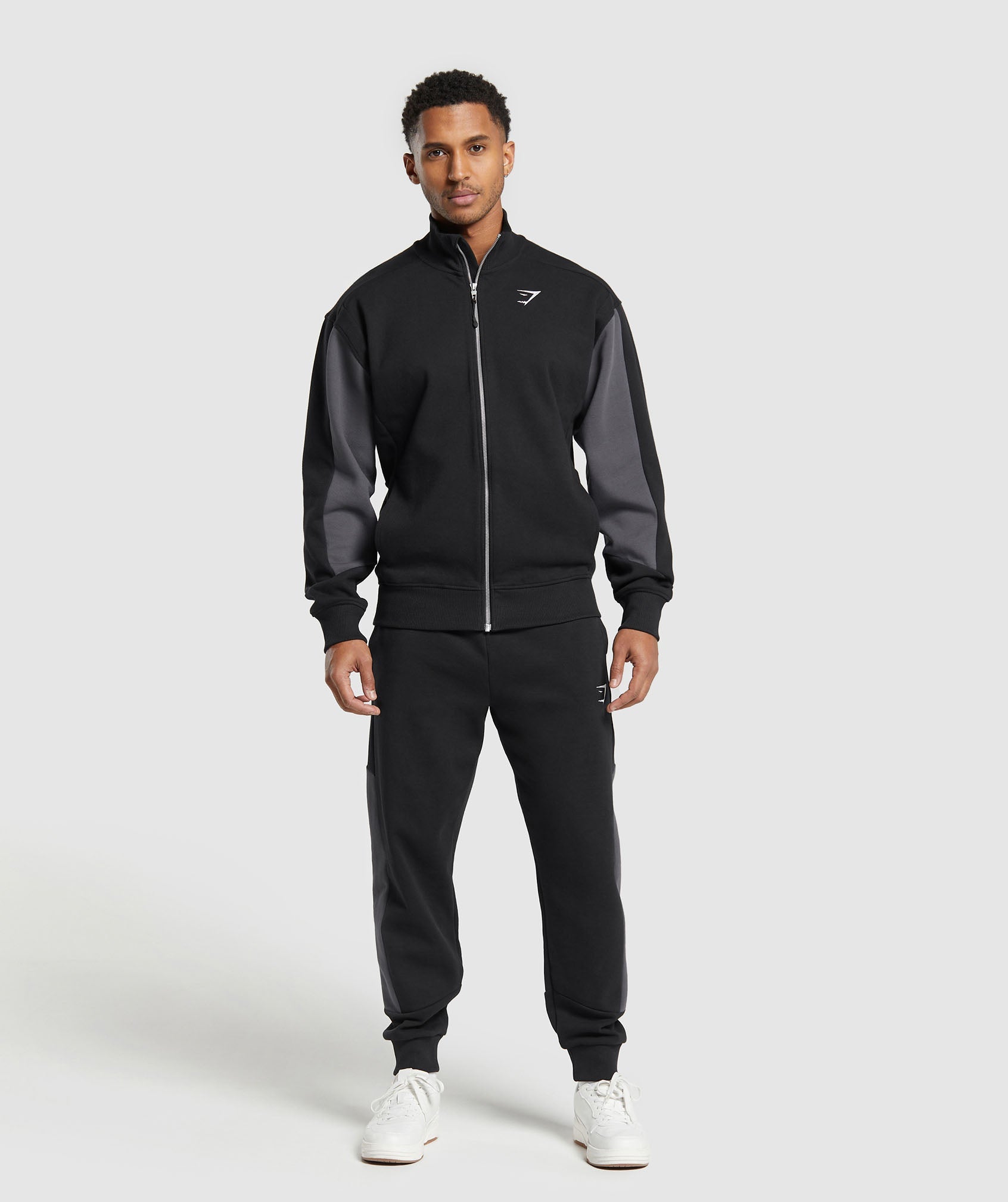 Pique Track Jacket - Black/Onyx Grey
