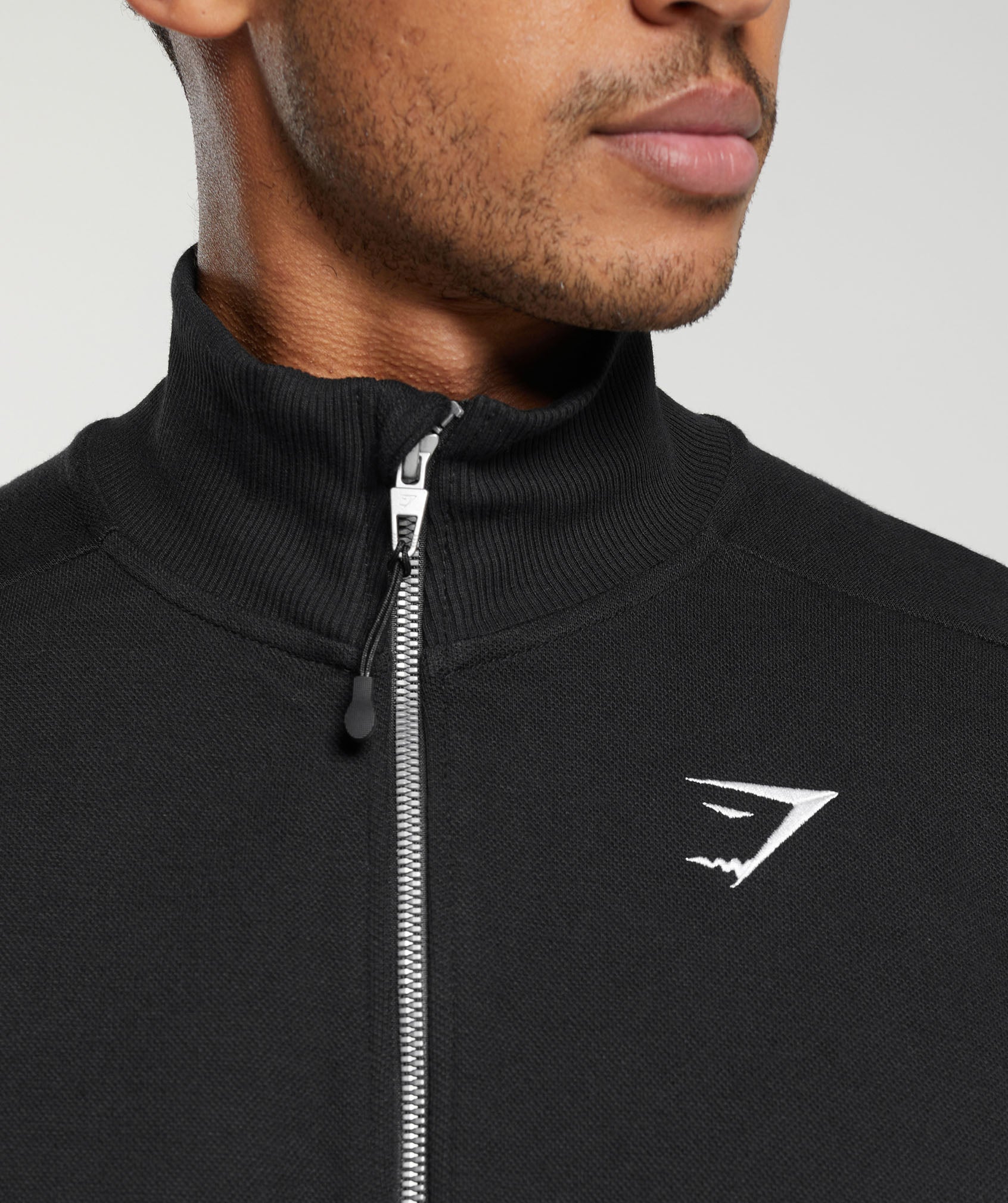 Pique Track Jacket - Black/Onyx Grey