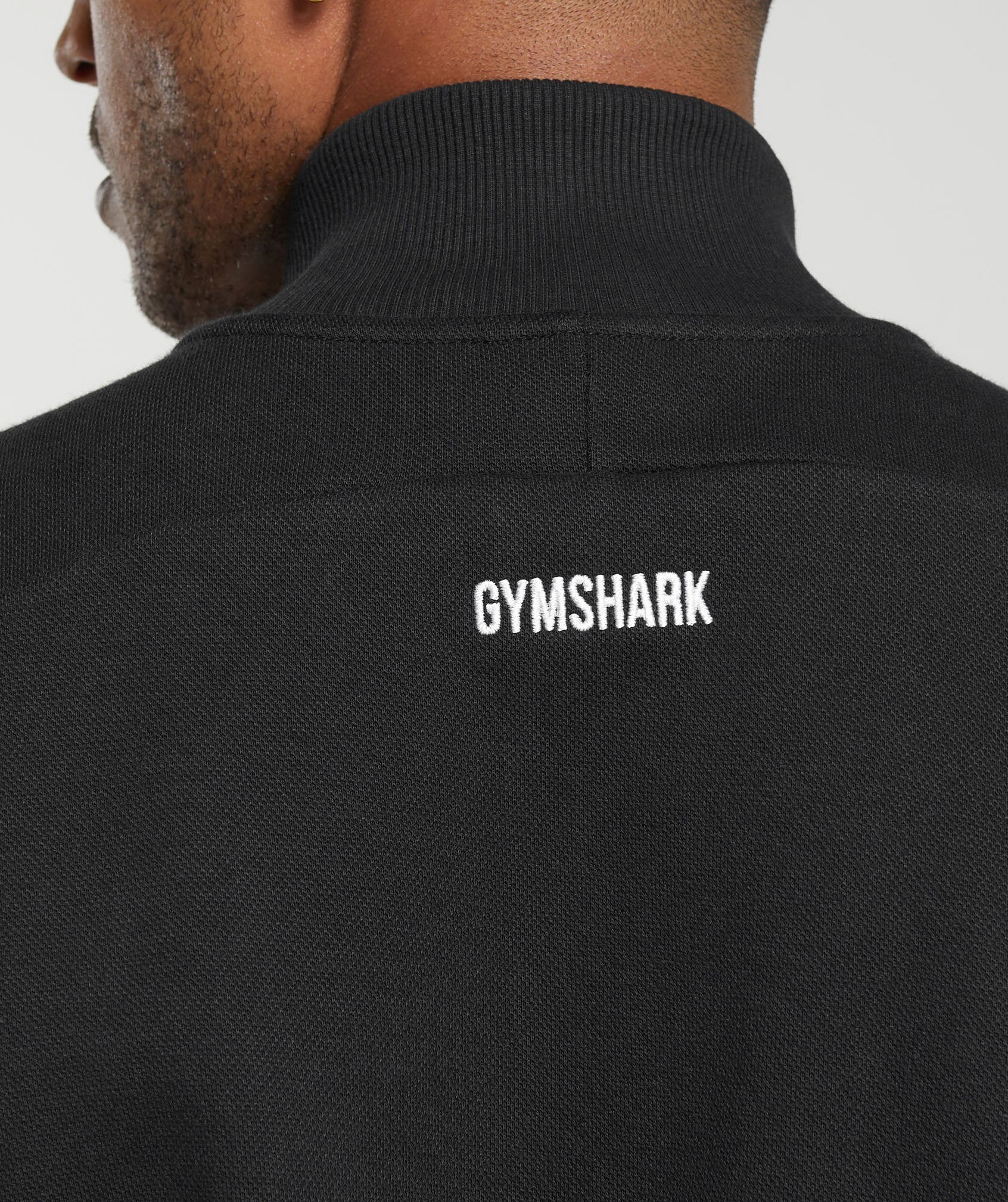 Pique Track Jacket - Black/Onyx Grey