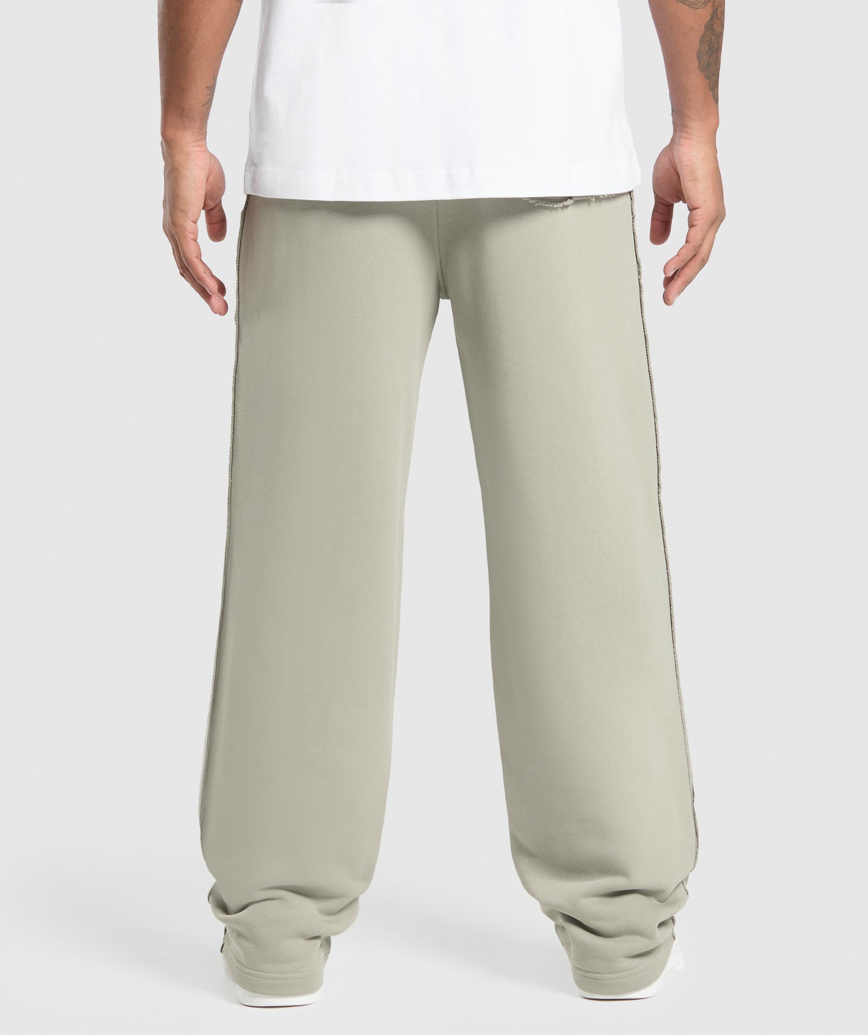 Wide Leg Pants - Chalk Green